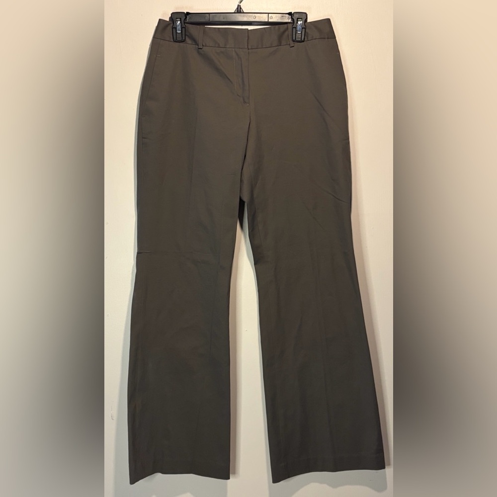 LOFT Brown Tan Flare Wide Leg Dress Pants Size 6